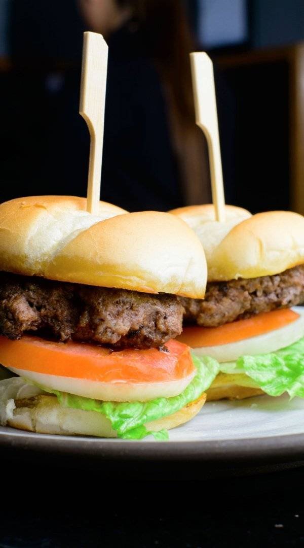 Hand-Pressed Beef Sliders at Red Cork Bistro in Mukilteo