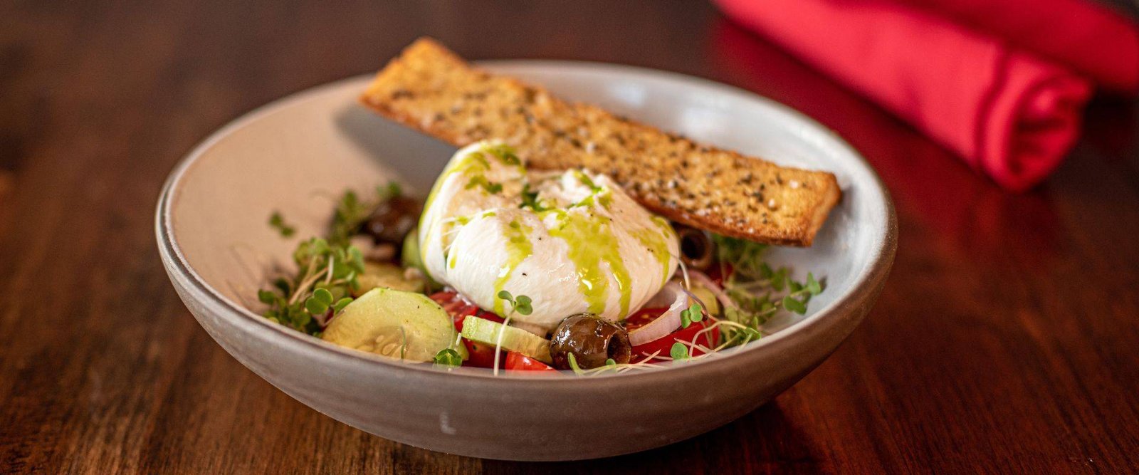 Burrata Panzanella Salad at Red Cork Bistro